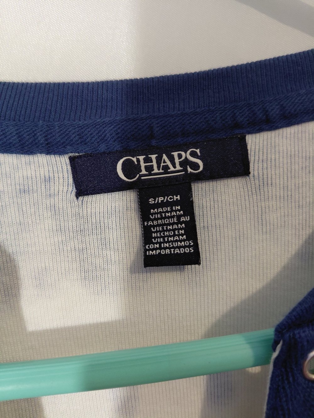 Chaps Navy & White Tie-Dye Lace-Up Midi Dress - Picture 11 of 11